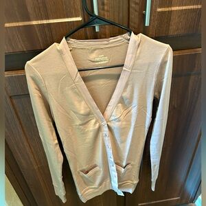 Women's Tan Cardigan Sweater